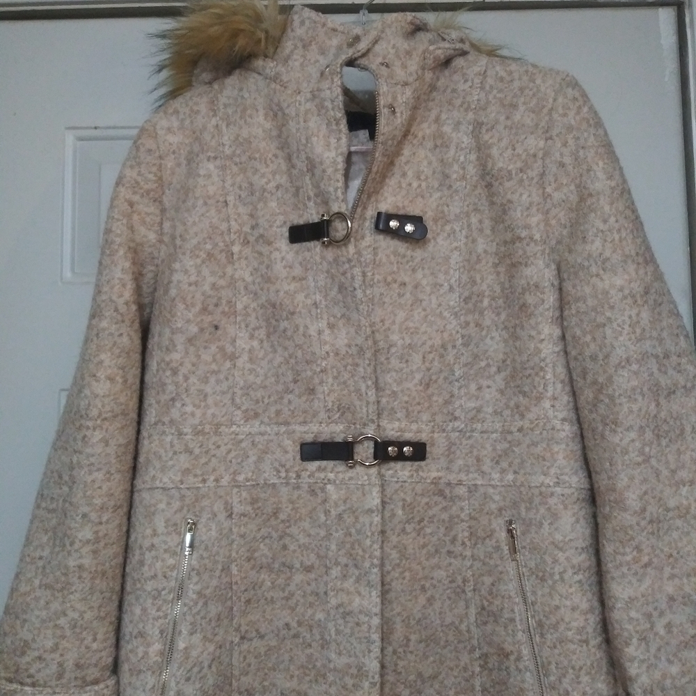 Ivanka Trump Hooded lined over coat